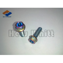 M6 titanium hex flange bolt GR5